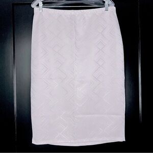 Charlotte Russe pull on pink-peach and silver pencil skirt size XL